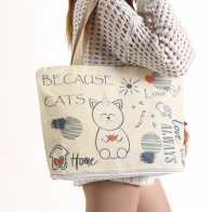 Plaj Ve Alışveriş Çantası Cats