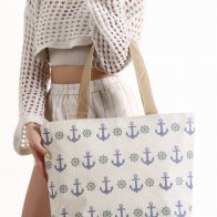 Plaj Ve Alışveriş Çantası çapalı