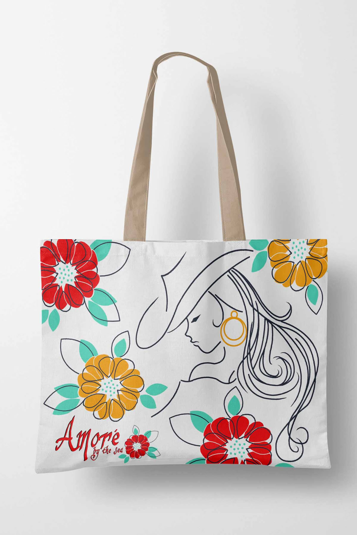 Plaj Ve Alışveriş Çantası Amore
