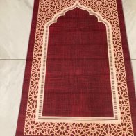 hac umre hediyelik seccade 70x120 cm bordo