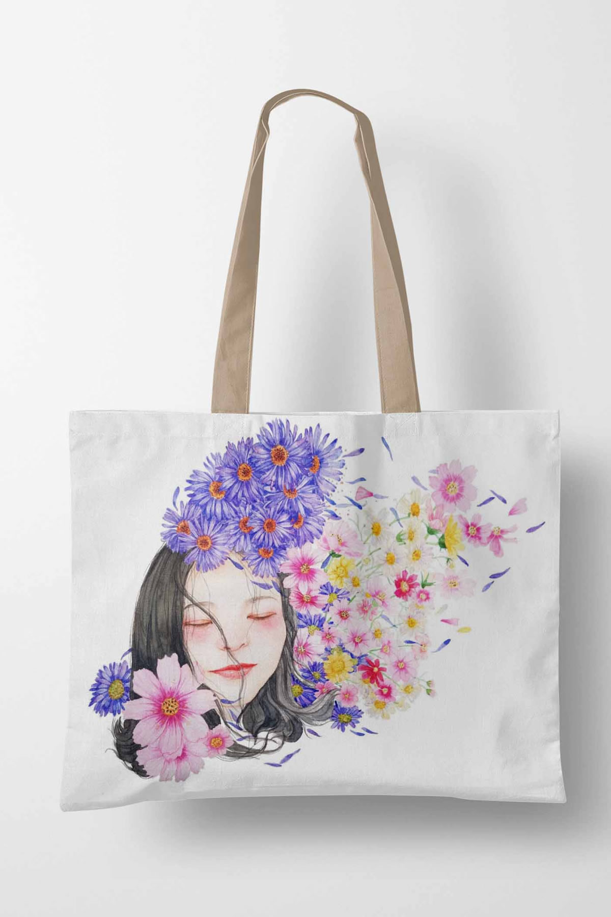 Plaj Ve Alışveriş Çantası Çiceklikız