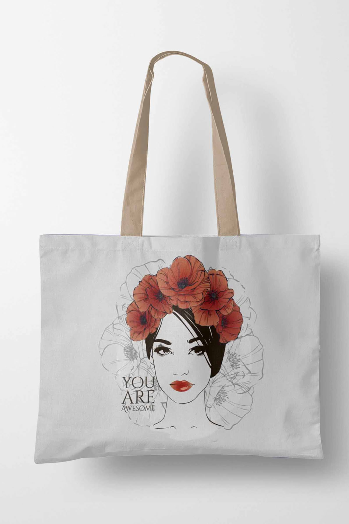 Plaj Ve Alışveriş Çantası Face